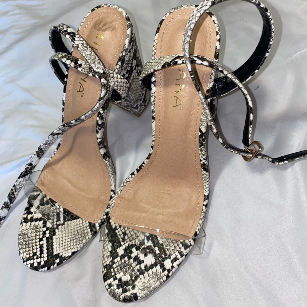 Snake skin heels